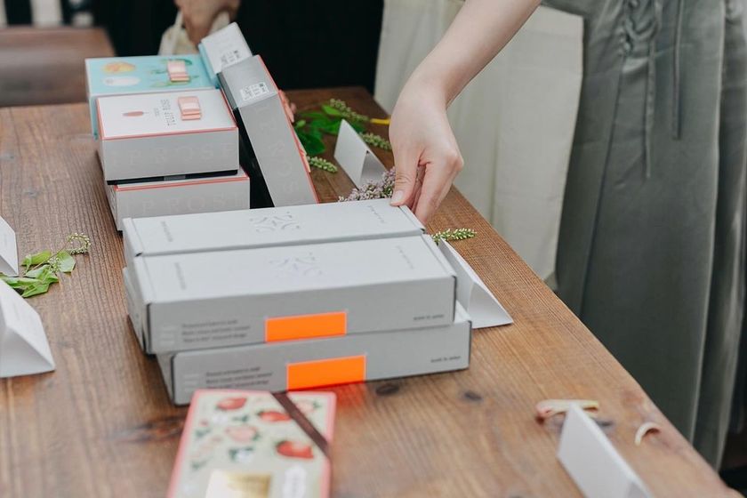 This is a revolution...! An idea for a "Favor Marche" where guests choose their own favors 🧺にて紹介している画像