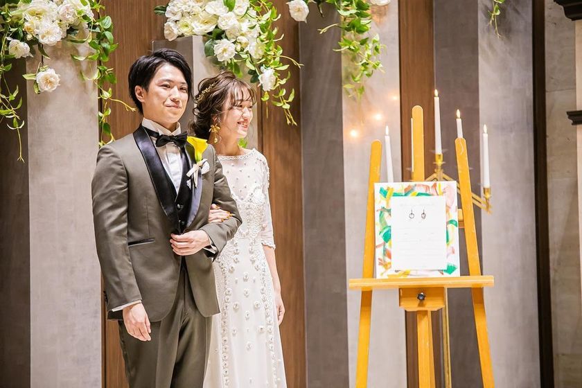 Wonderful production🖋 Create a [witness section] on the marriage certificate, and have it appear during the ceremony & get them to sign it idea📃にて紹介している画像