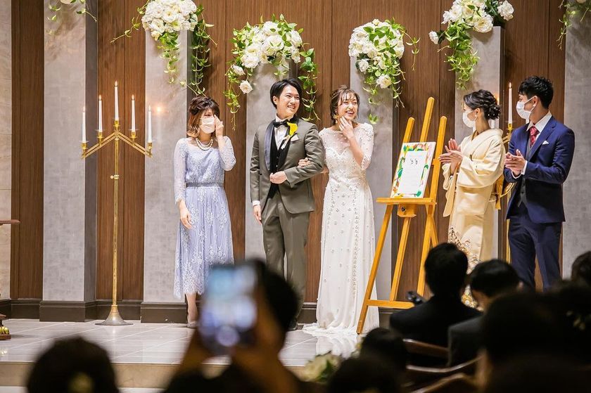 Wonderful production🖋 Create a [witness section] on the marriage certificate, and have it appear during the ceremony & get them to sign it idea📃にて紹介している画像