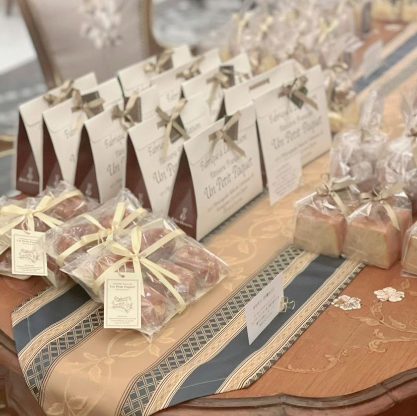 This is a revolution...! An idea for a "Favor Marche" where guests choose their own favors 🧺にて紹介している画像