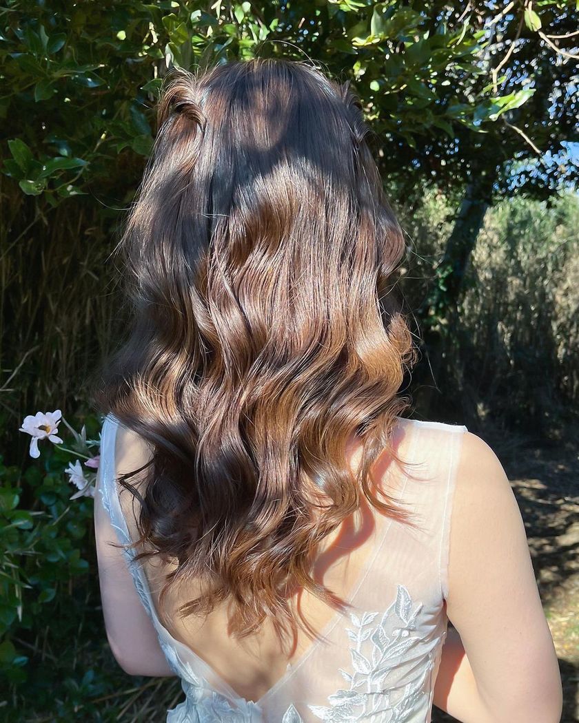 You can understand the trends by looking at this! Current popular【Half-Twin】bride hair catalog.にて紹介している画像