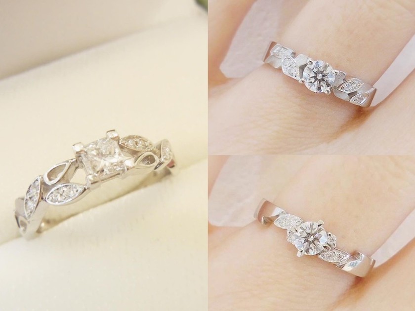 どれも可愛くて迷っちゃう🥺ラパージュの婚約指輪［54デザイン］を全部見せ💍にて紹介している画像