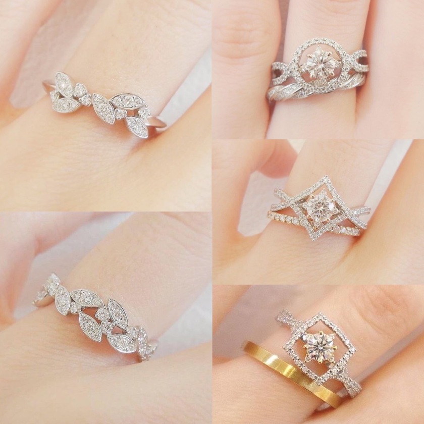 どれも可愛くて迷っちゃう🥺ラパージュの婚約指輪［54デザイン］を全部見せ💍にて紹介している画像