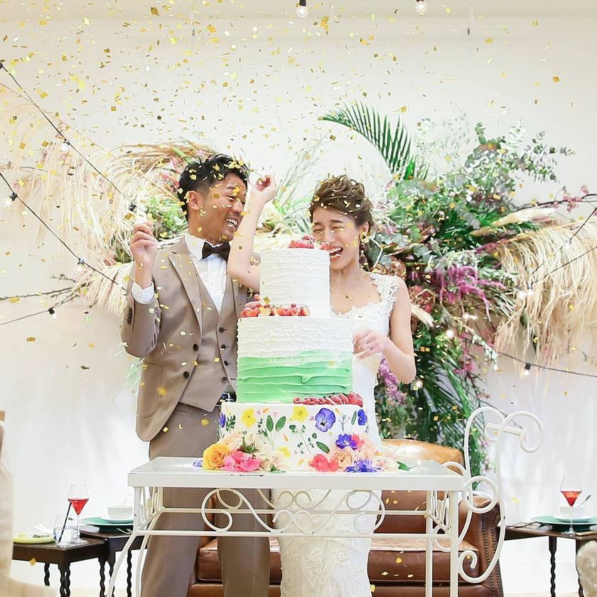 Finish the decoration by popping balloons on the cake ♡ A glamorous performance with confetti flying, "Balloon Burst" 🎉にて紹介している画像