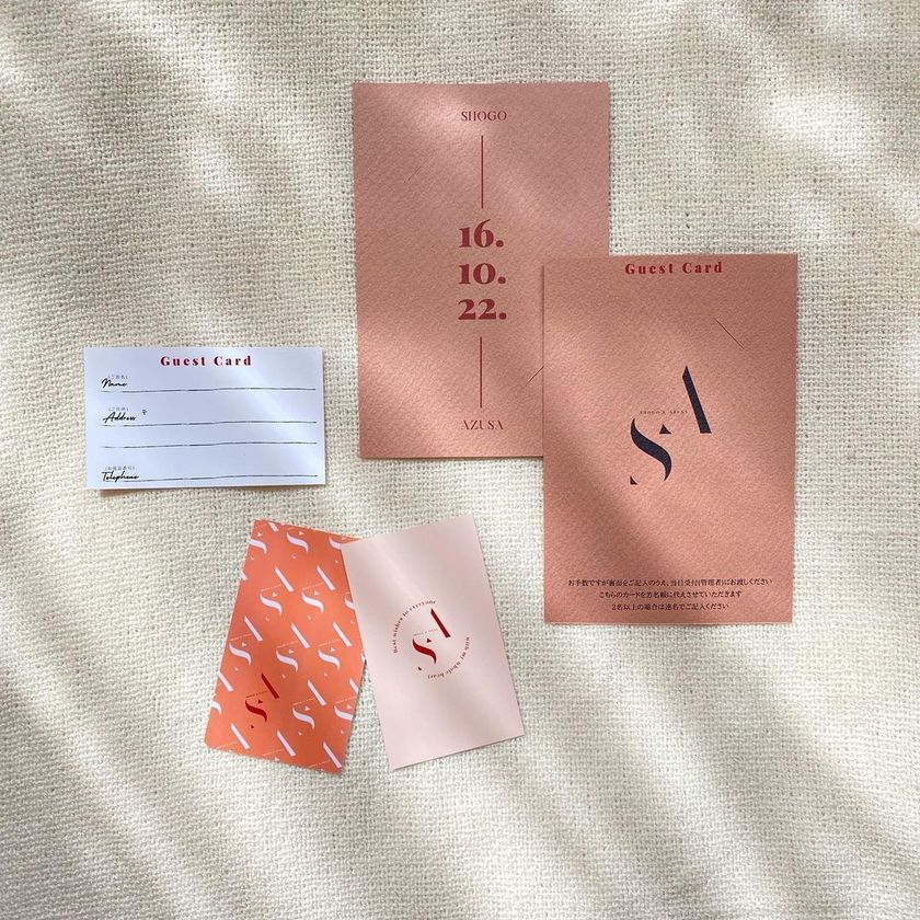 Here are 8 stylish designs you often see 🔖 A special feature on guest card design patterns 🎨にて紹介している画像