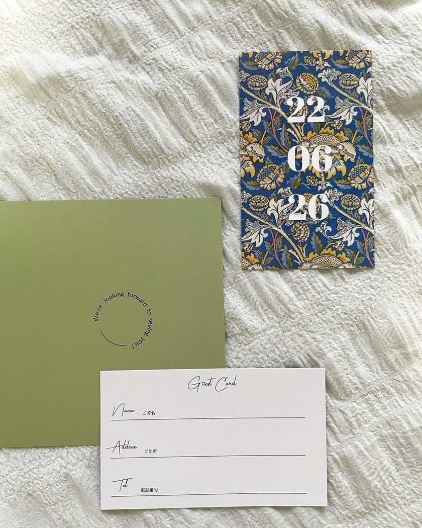 Here are 8 stylish designs you often see 🔖 A special feature on guest card design patterns 🎨にて紹介している画像
