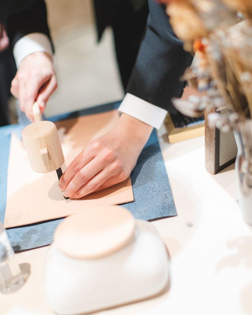 It won't fade like ink, and you can enjoy the passage of time ♡ An idea for a marriage certificate made by engraving ✨🔨にて紹介している画像