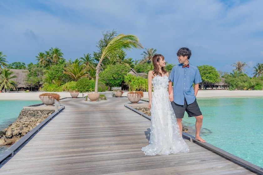 (Finally ♡) Recently, everyone has started going! A special feature on beautiful photos from overseas honeymoons ✈にて紹介している画像