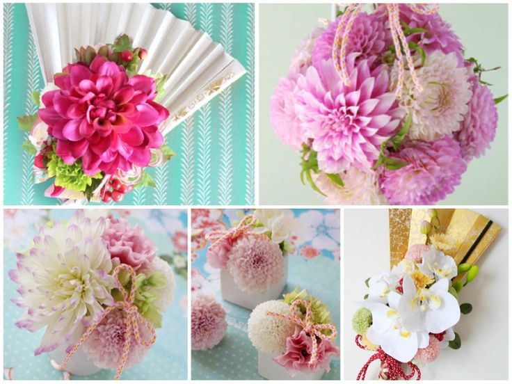 Charming Round-Shaped Bouquets Perfect for Traditional Japanese Attire♡にて紹介している画像