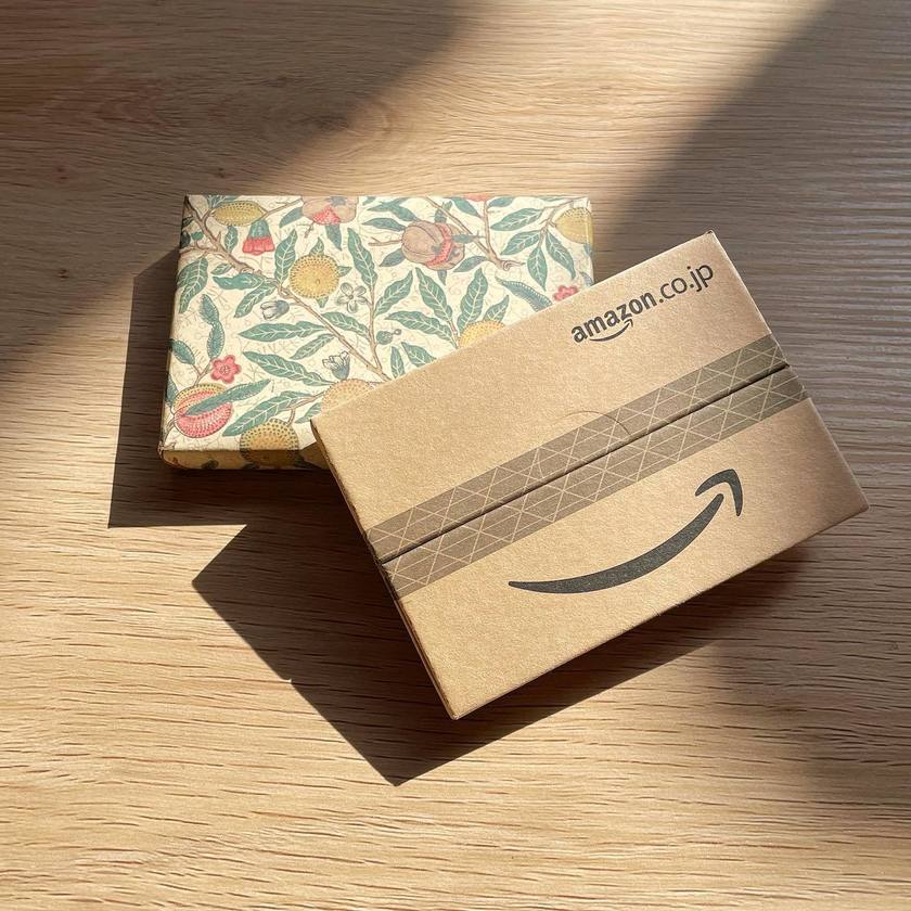 That appearance when it's delivered! Did you know that you can choose the type of cardboard for the Amazon gift card case?にて紹介している画像