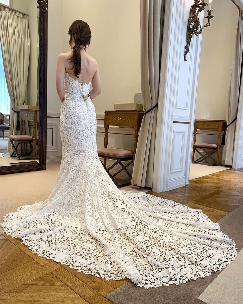 Popular lately 🤍 Here are three imported brand "mermaid dresses" that are frequently worn recently 🪻にて紹介している画像