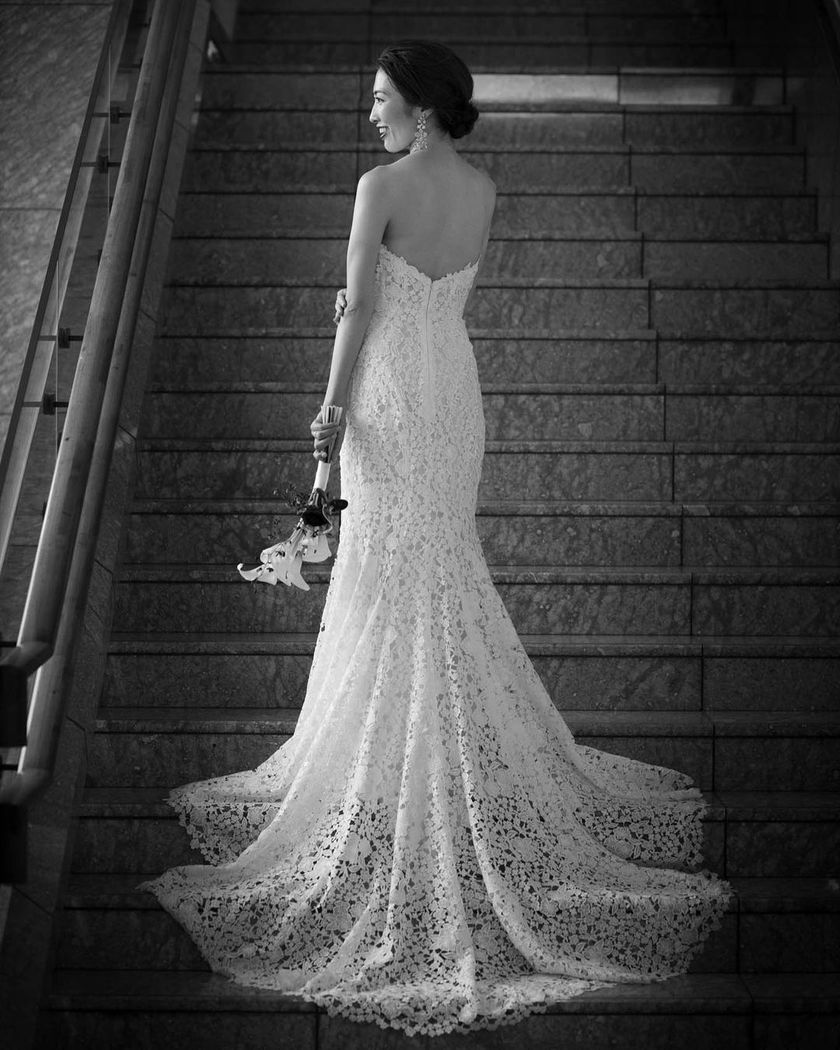 Popular lately 🤍 Here are three imported brand "mermaid dresses" that are frequently worn recently 🪻にて紹介している画像