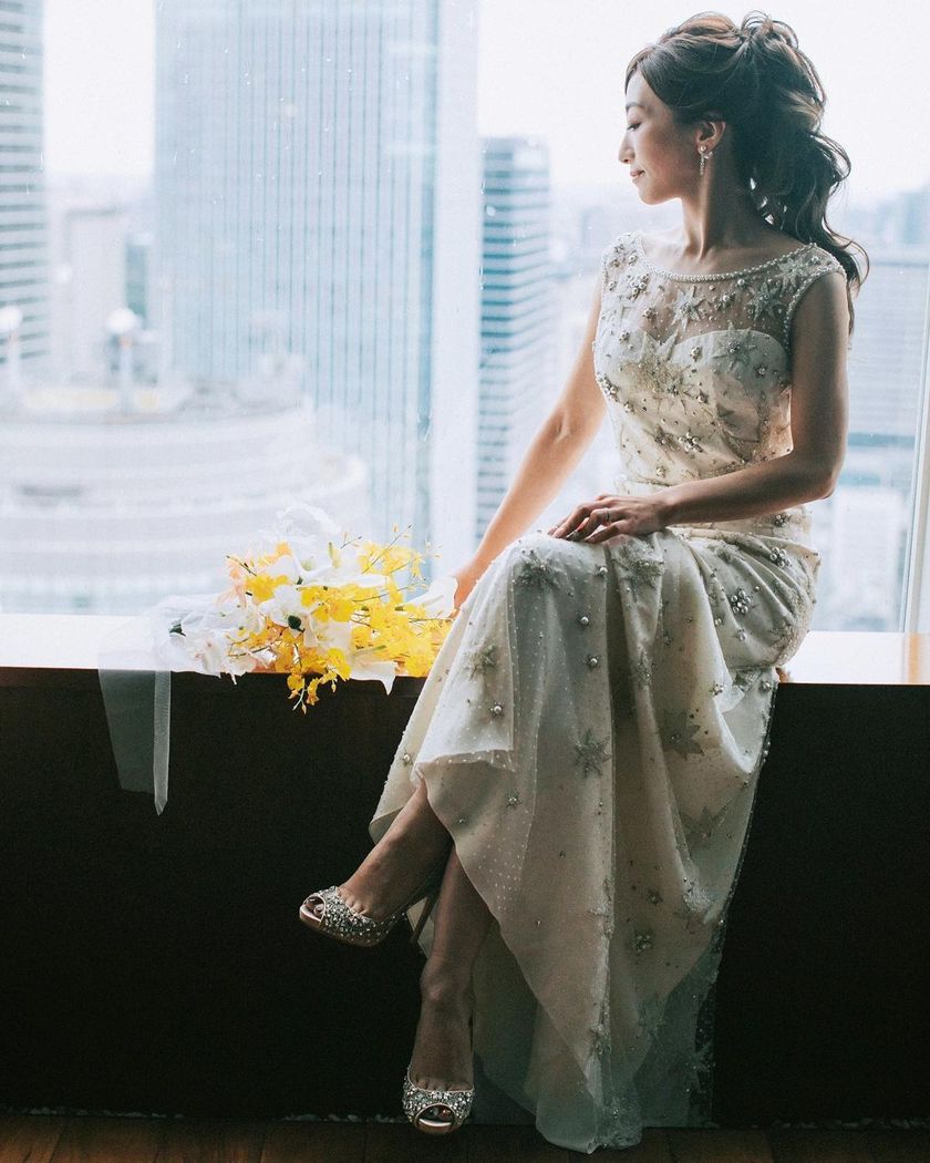 るか【美品】ジェニーパッカム/ジョリーン Jenny Packham RENTAL]Jenny Packham[Jolene Ivory]｜Befits You （ビー