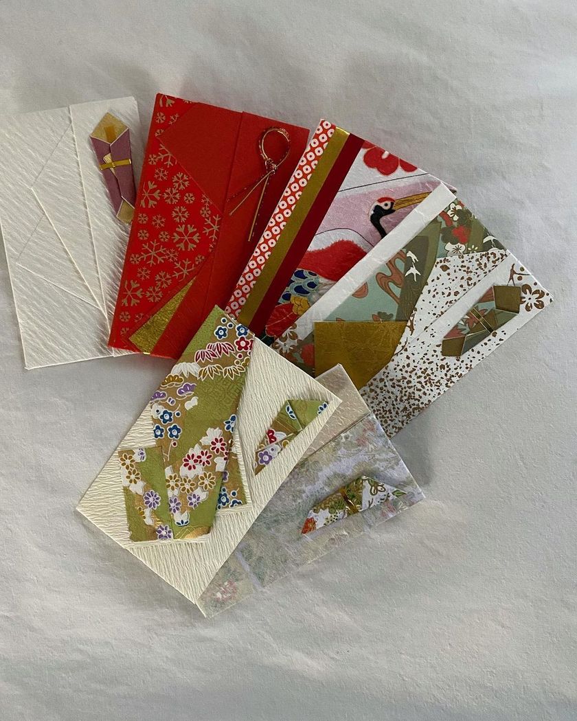 Keeping the congratulatory envelope received from guests as a memento 💌 What are the recent trends in "congratulatory envelope remakes"?にて紹介している画像