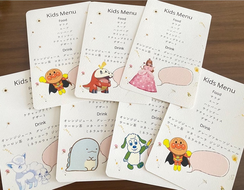 子どもゲストにも喜んでもらいたい👧🏻👦🏻可愛い「お子さまメニュー表」5事例🍽にて紹介している画像