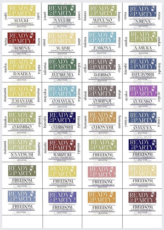 An idea to use a cute matchbox as a name card that can be customized with your favorite design is stylish. 🪄にて紹介している画像