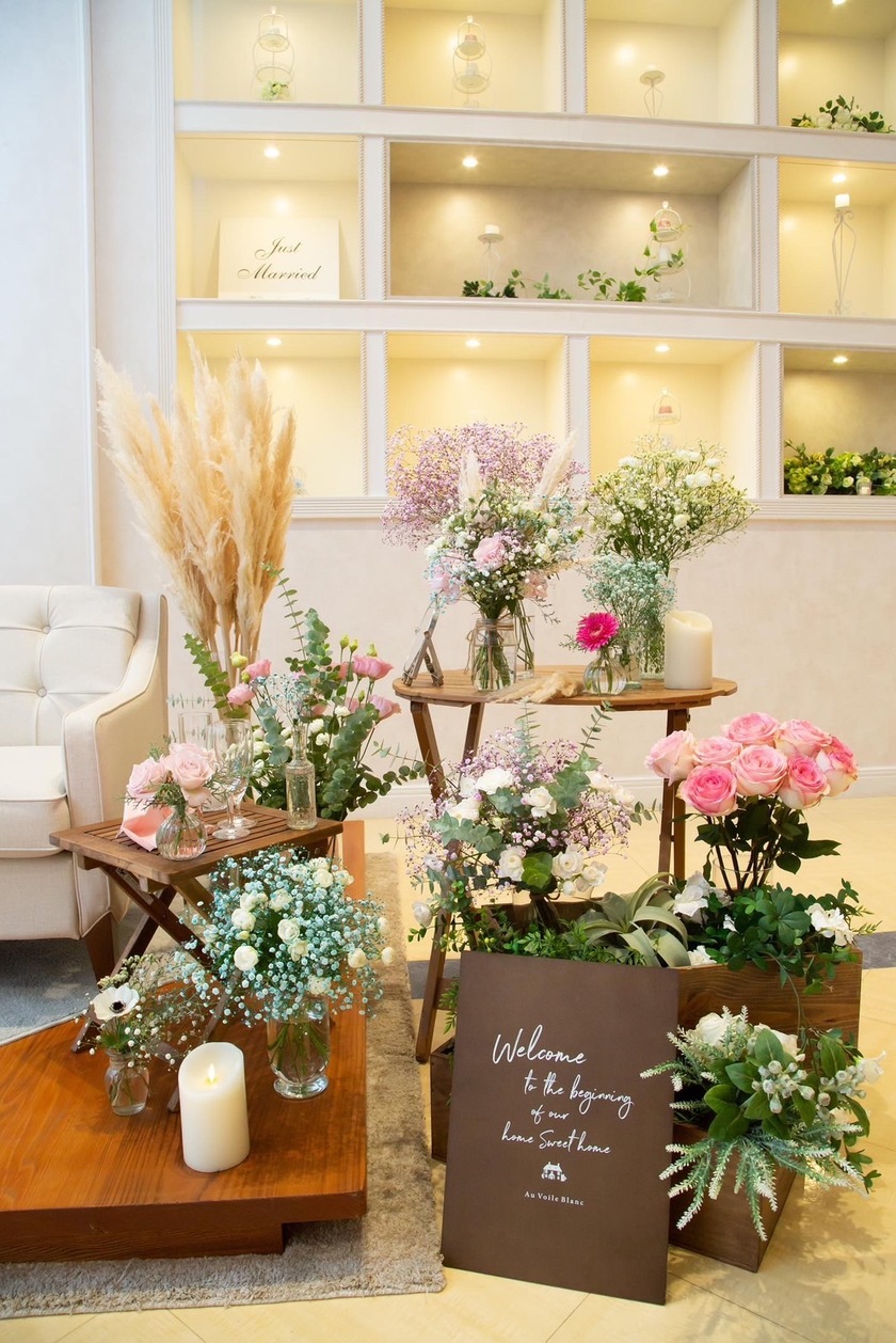 Are there certain flowers that cannot be specified depending on the season? Check with actual wedding photos [Bouquet and Floral Decoration Calendar].にて紹介している画像