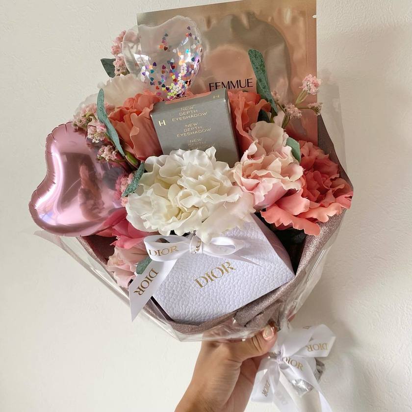 コスメブーケ ギフトブーケ 結婚式 誕生日 プレゼント Dior