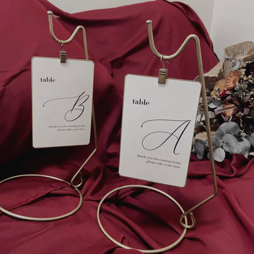 Ideas for Table Numbers to Feel Special and Trendy That You'd Want to Imitate [6 Selections] 🖋️にて紹介している画像