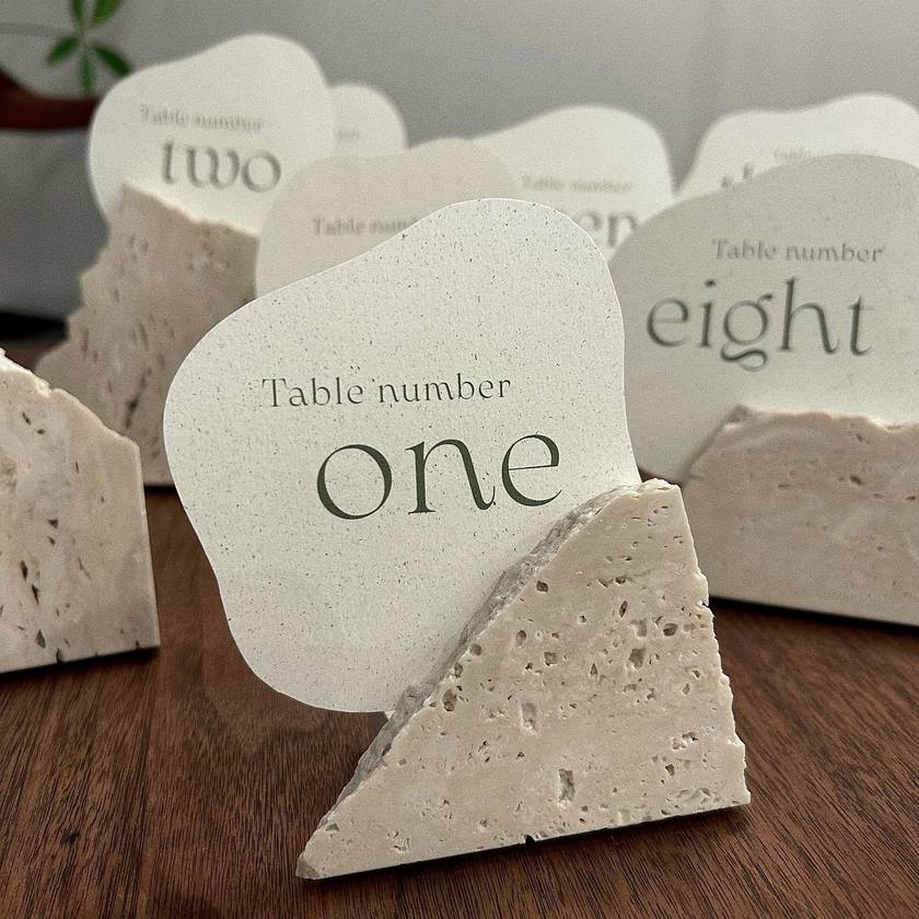 Ideas for Table Numbers to Feel Special and Trendy That You'd Want to Imitate [6 Selections] 🖋️にて紹介している画像