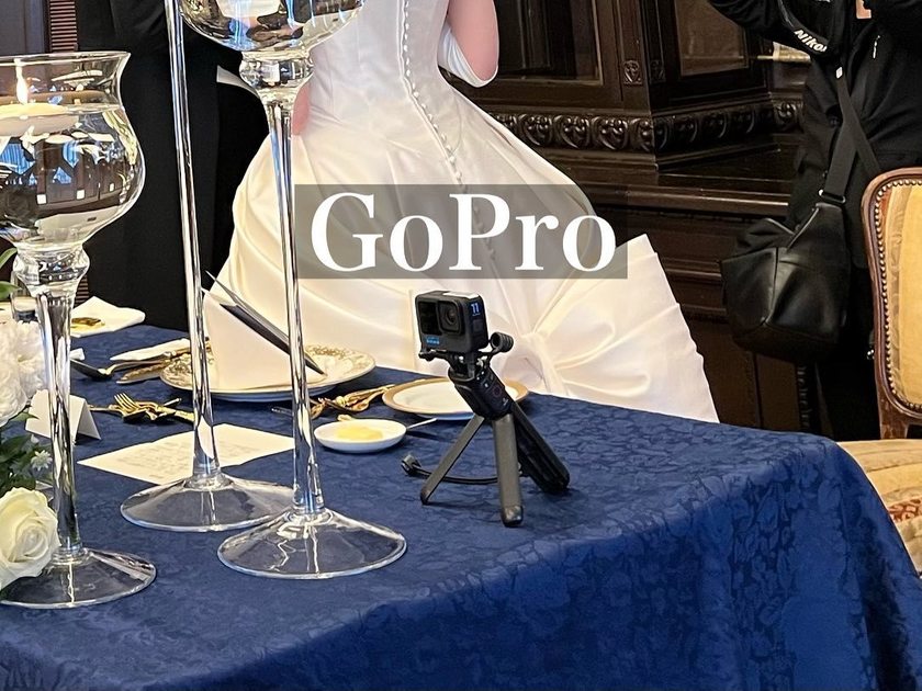 【レンタル5000円】ゲストとの会話まで録画可能！GoProを高砂に置いておくと思い出に残ってオススメ📸にて紹介している画像