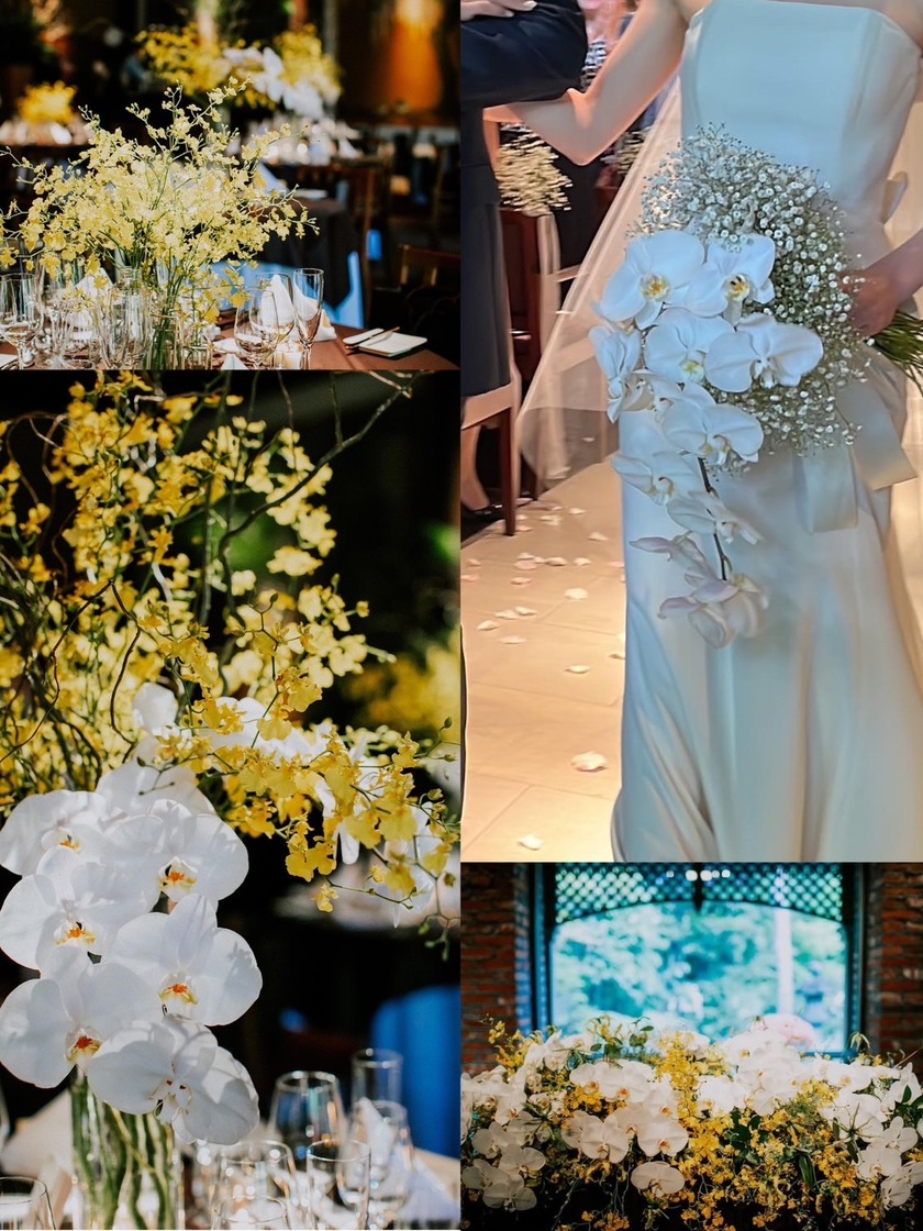 부케와 장식 꽃은 통일할까요? 따로 할까요? 33명의 실제 결혼식 사진과 설문 조사 결과 공개🌼にて紹介している画像