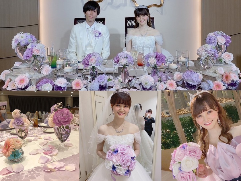 부케와 장식 꽃은 통일할까요? 따로 할까요? 33명의 실제 결혼식 사진과 설문 조사 결과 공개🌼にて紹介している画像