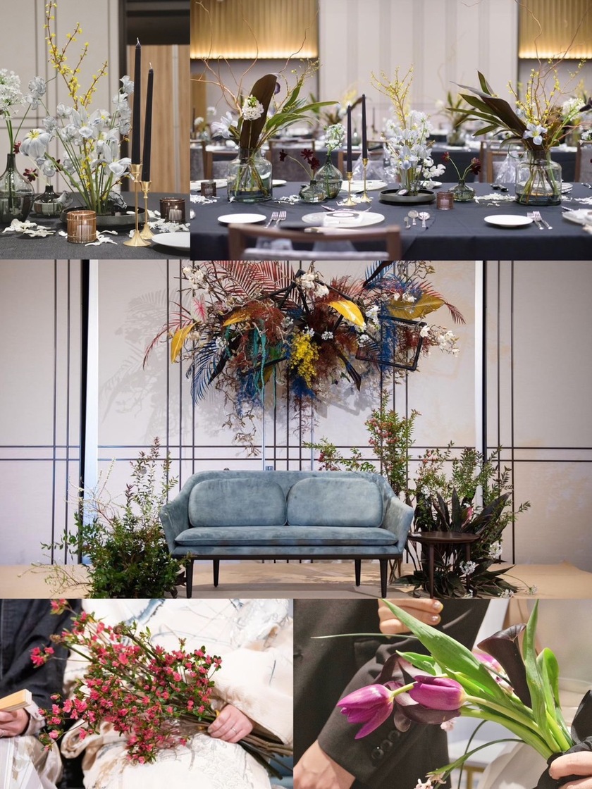 부케와 장식 꽃은 통일할까요? 따로 할까요? 33명의 실제 결혼식 사진과 설문 조사 결과 공개🌼にて紹介している画像