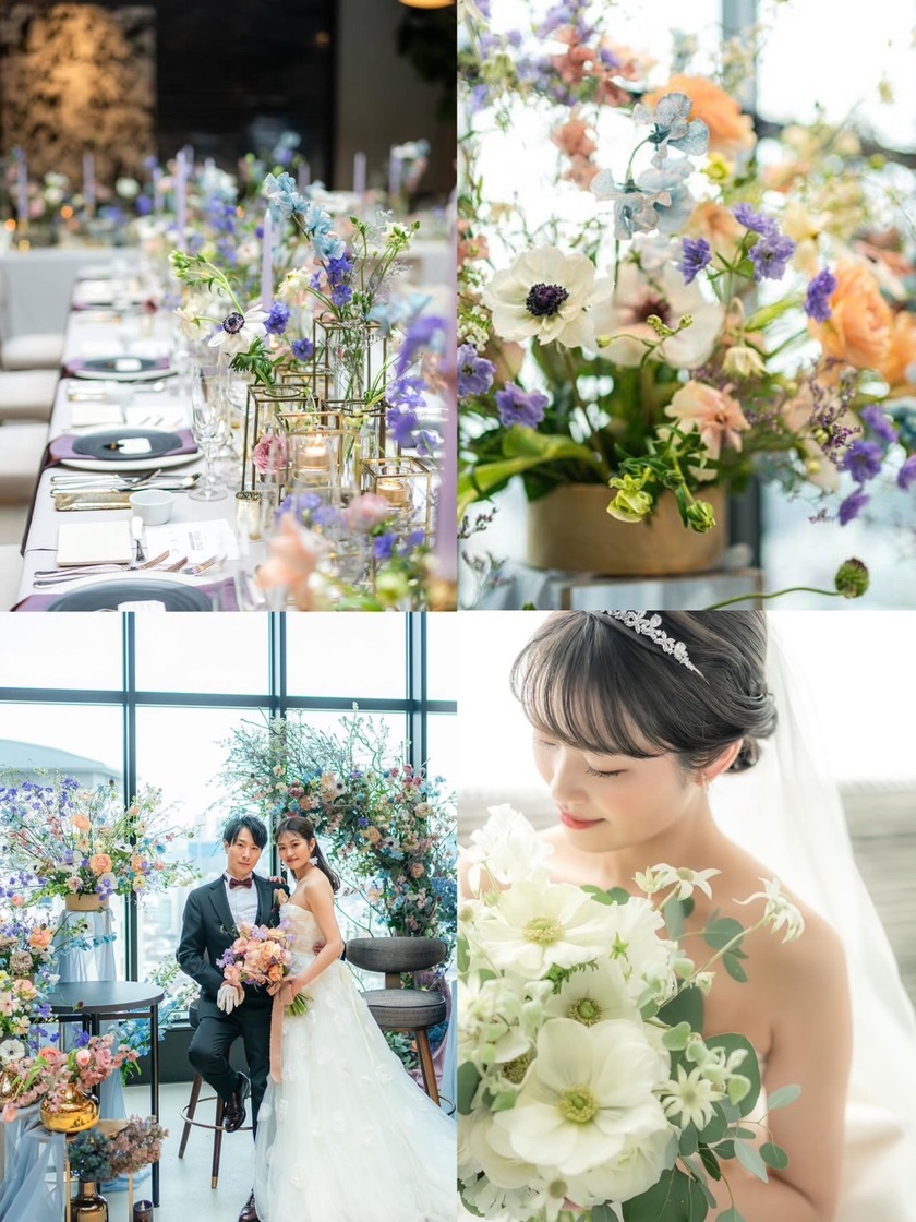 부케와 장식 꽃은 통일할까요? 따로 할까요? 33명의 실제 결혼식 사진과 설문 조사 결과 공개🌼にて紹介している画像