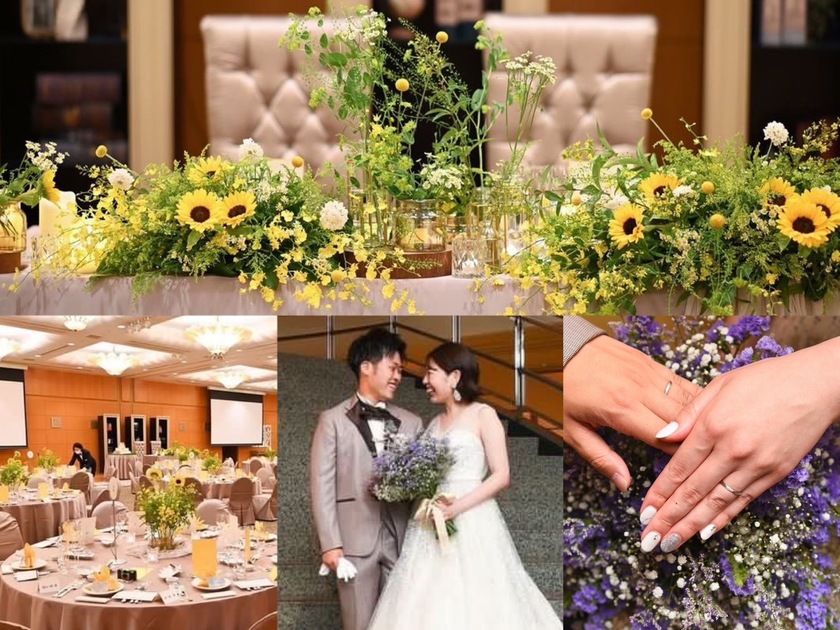 부케와 장식 꽃은 통일할까요? 따로 할까요? 33명의 실제 결혼식 사진과 설문 조사 결과 공개🌼にて紹介している画像
