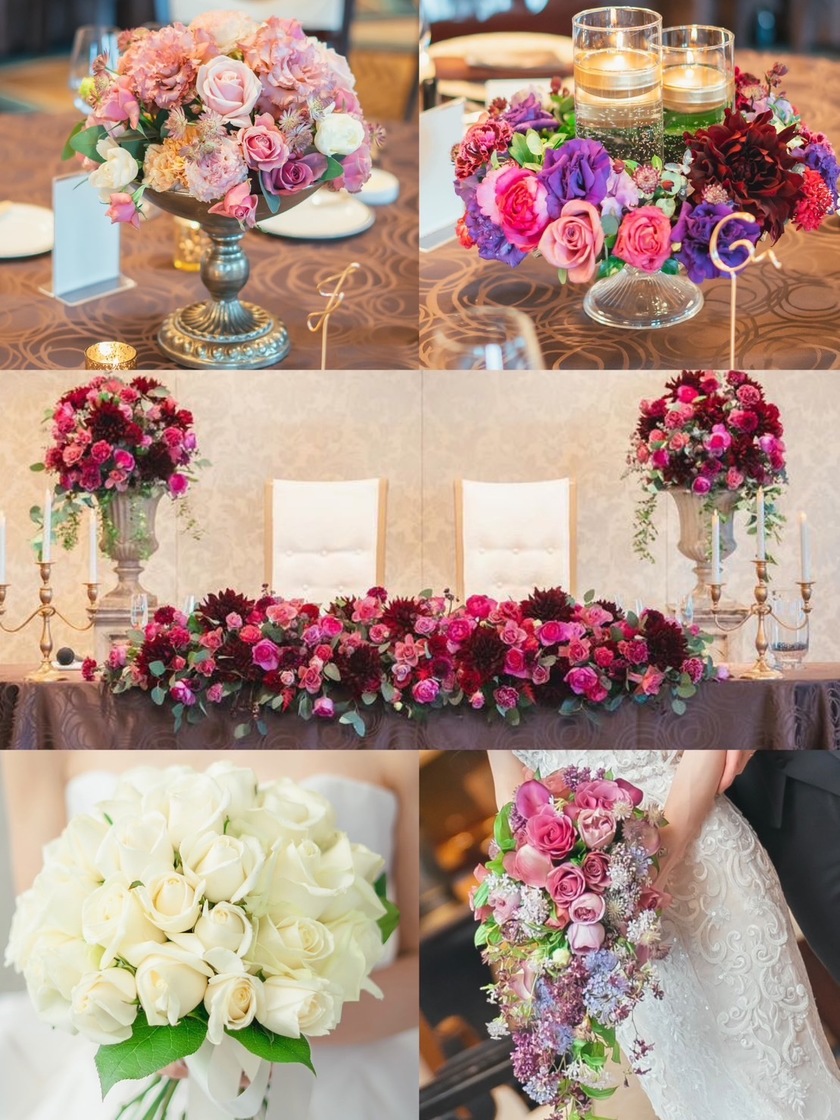 부케와 장식 꽃은 통일할까요? 따로 할까요? 33명의 실제 결혼식 사진과 설문 조사 결과 공개🌼にて紹介している画像