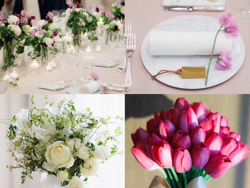 부케와 장식 꽃은 통일할까요? 따로 할까요? 33명의 실제 결혼식 사진과 설문 조사 결과 공개🌼にて紹介している画像