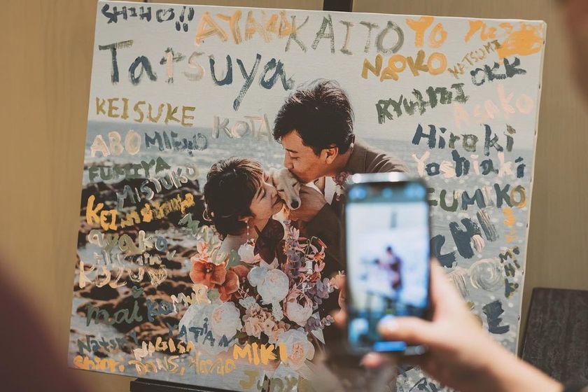 Let's make it original ♡ 16 Guest Participation and Stylish Wedding Certificate Ideasにて紹介している画像