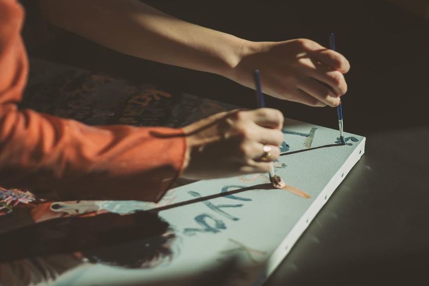 艺术作品的想象🎨婚纱摄影中的婚礼画布，真是太棒了！にて紹介している画像