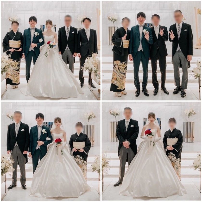 感動的な瞬間になる😿💛ファミリーミートを【新郎側】【新婦側】と2回に分ける素敵なアイデア✨にて紹介している画像