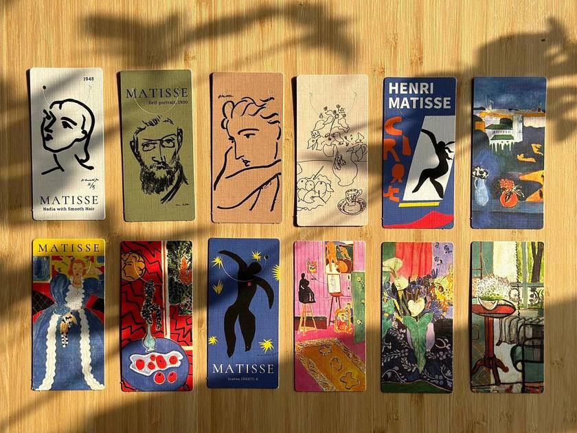 【20 yen each】The idea of using Henri Matisse bookmarks as message cards is cute🔖にて紹介している画像