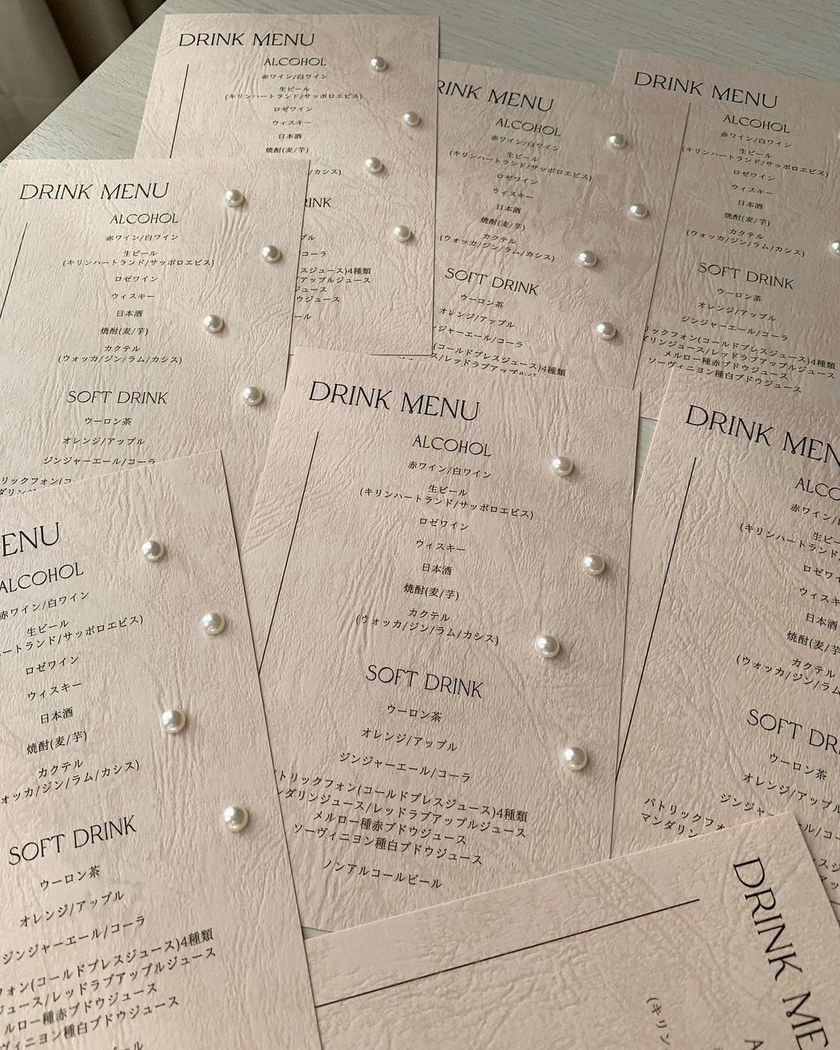 只需贴上去就能营造时尚氛围♡纸质物品上点缀球体珍珠，显得格外好看＊にて紹介している画像
