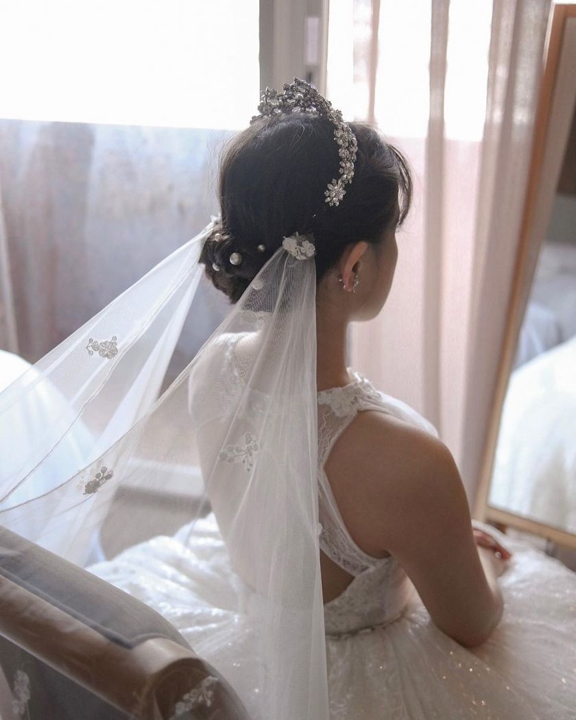 나비처럼 귀여운 하프 트윈 스타일, 베일을 양쪽에 고정하는 헤어 스타일 특집♡にて紹介している画像