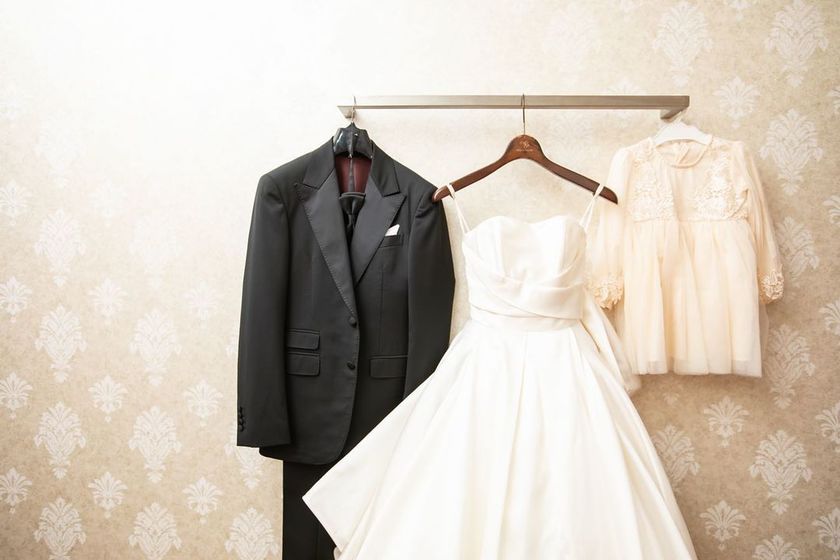 A simple and high-quality fabric with a three-dimensional ribbon charm ♡ The popular dress by Antonio Riva 【BARBARA】にて紹介している画像