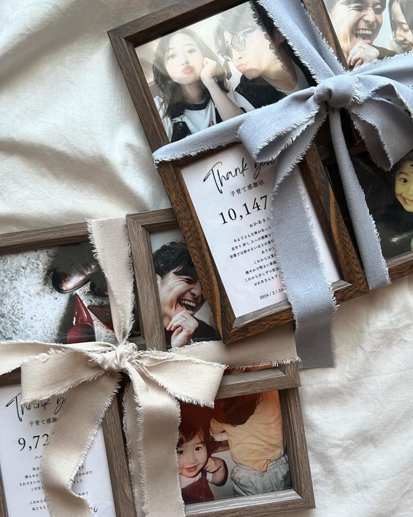 # 2024 Real Brides' Handmade ♡ Stylish "Childraising Appreciation Certificates" 12 Examplesにて紹介している画像