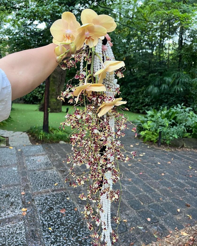 앞으로 유행할지도?! 독창적이고 혁신적인 '진주 부케'가 궁금해♡にて紹介している画像