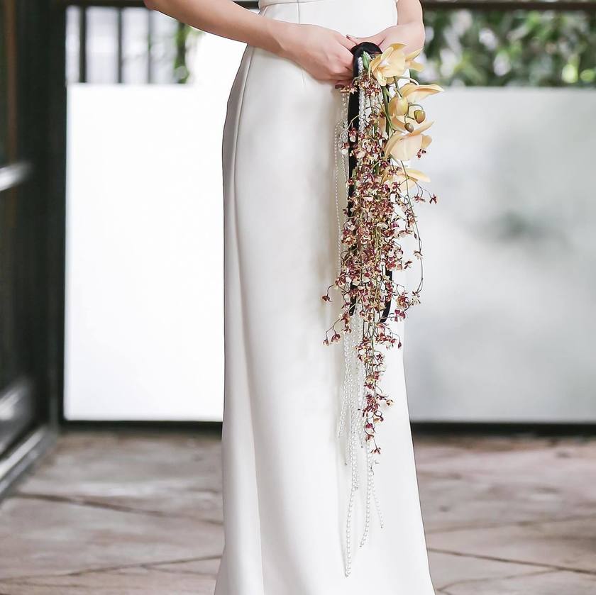 앞으로 유행할지도?! 독창적이고 혁신적인 '진주 부케'가 궁금해♡にて紹介している画像