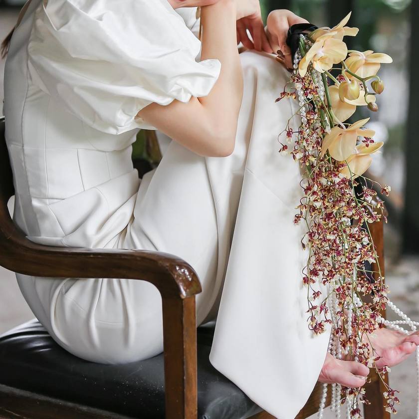 앞으로 유행할지도?! 독창적이고 혁신적인 '진주 부케'가 궁금해♡にて紹介している画像