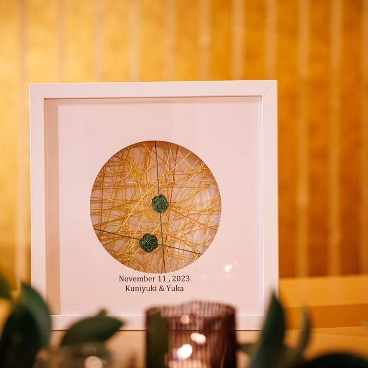 The material of "mizuhiki" is also stylish. The TUGUMU marriage certificate from Atelier Recru is lovely♡にて紹介している画像