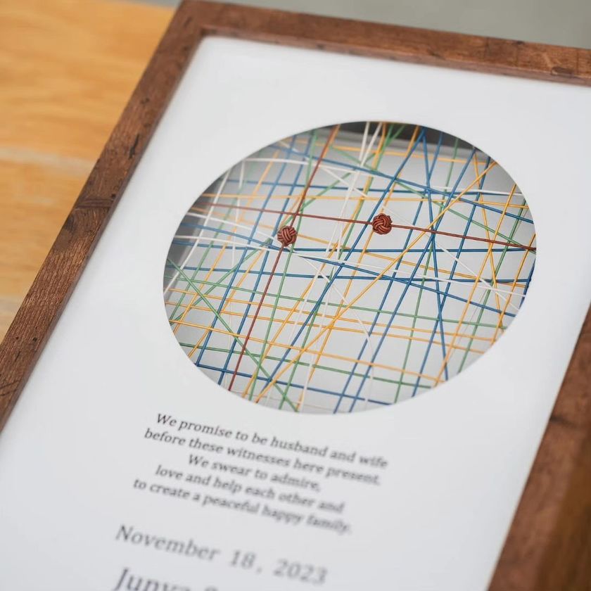 Let's make it original ♡ 16 Guest Participation and Stylish Wedding Certificate Ideasにて紹介している画像