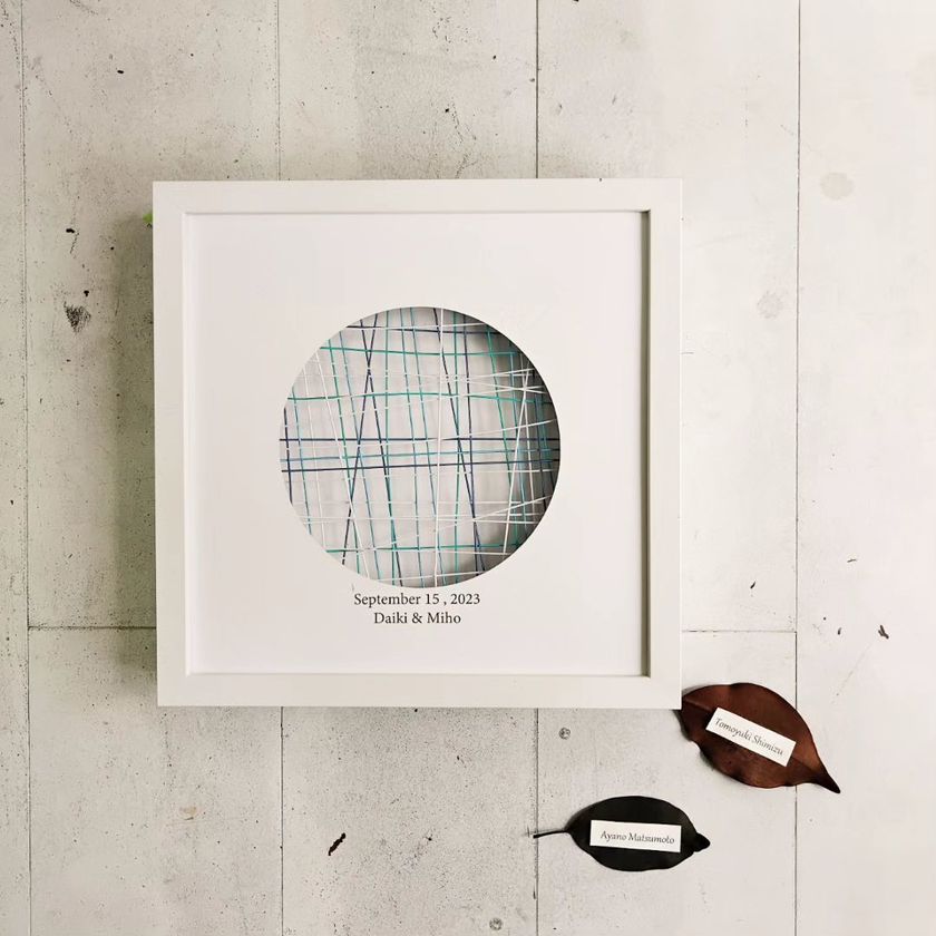 The material of "mizuhiki" is also stylish. The TUGUMU marriage certificate from Atelier Recru is lovely♡にて紹介している画像