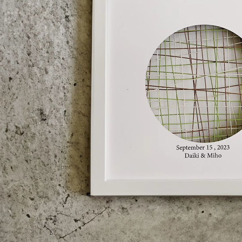 The material of "mizuhiki" is also stylish. The TUGUMU marriage certificate from Atelier Recru is lovely♡にて紹介している画像