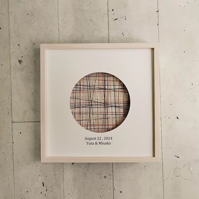 The material of "mizuhiki" is also stylish. The TUGUMU marriage certificate from Atelier Recru is lovely♡にて紹介している画像