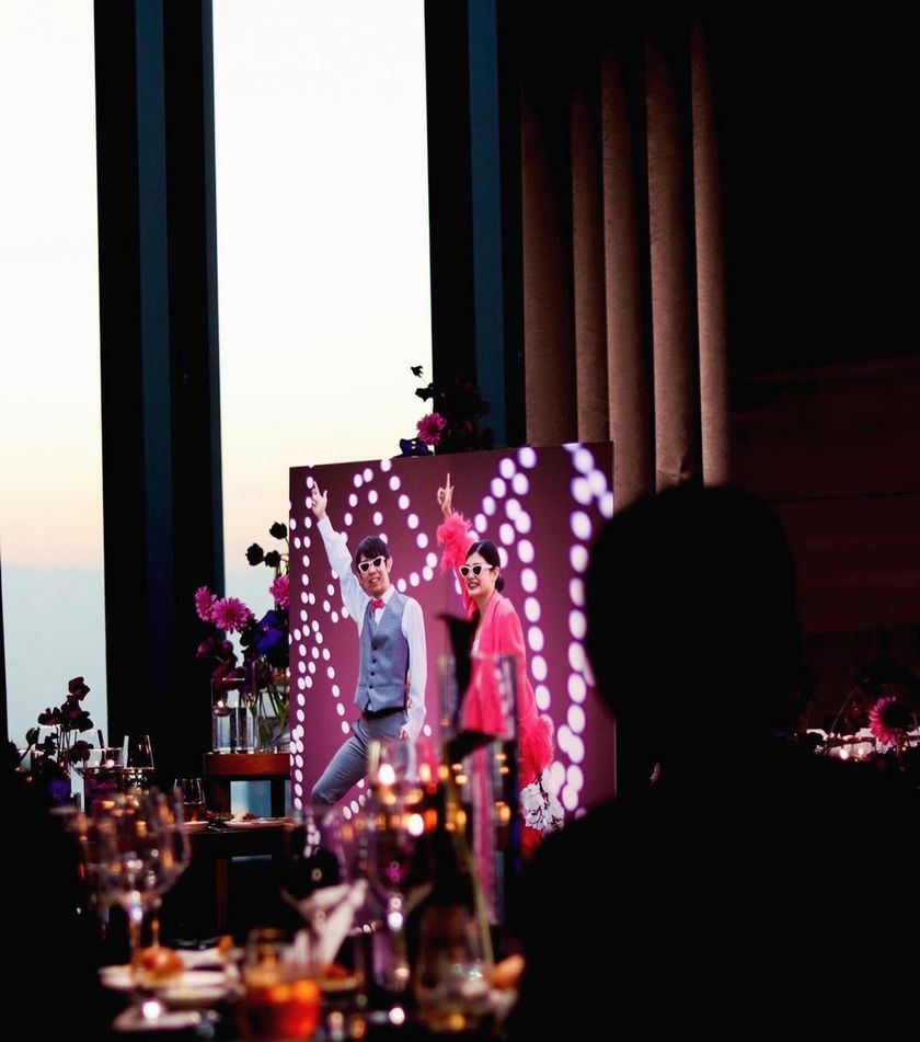 Incredible presence! The idea of placing a 【stay-at-home panel】 on the main table during a break 🕺💃にて紹介している画像