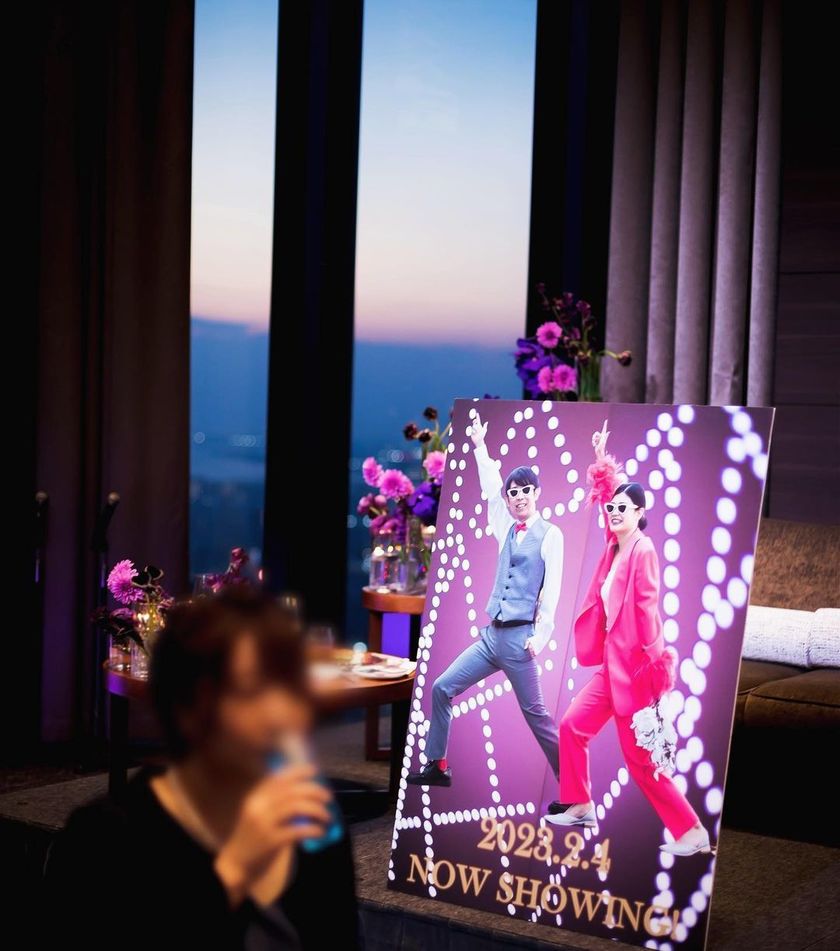 Incredible presence! The idea of placing a 【stay-at-home panel】 on the main table during a break 🕺💃にて紹介している画像